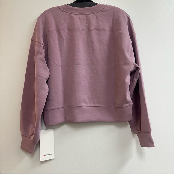 LuluLemon Softstreme Perfectly Oversized Cropped Crew in Rose Blush - Picture 6 of 9